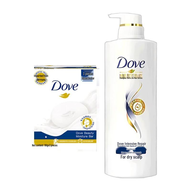 Dove Intensive Repair Conditioner & Cream Soap Bundle