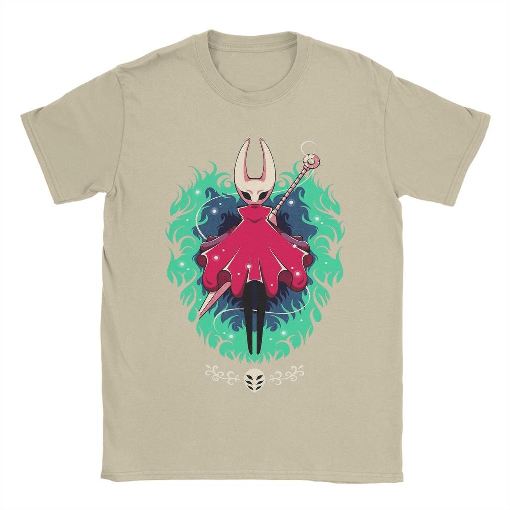 Hollow Knight Silksong Hornet Herren T-Shirts Neuheit T-Shirt Kurzarm Rundhals T-Shirt 100% Baumwolle Geschenkidee Tops