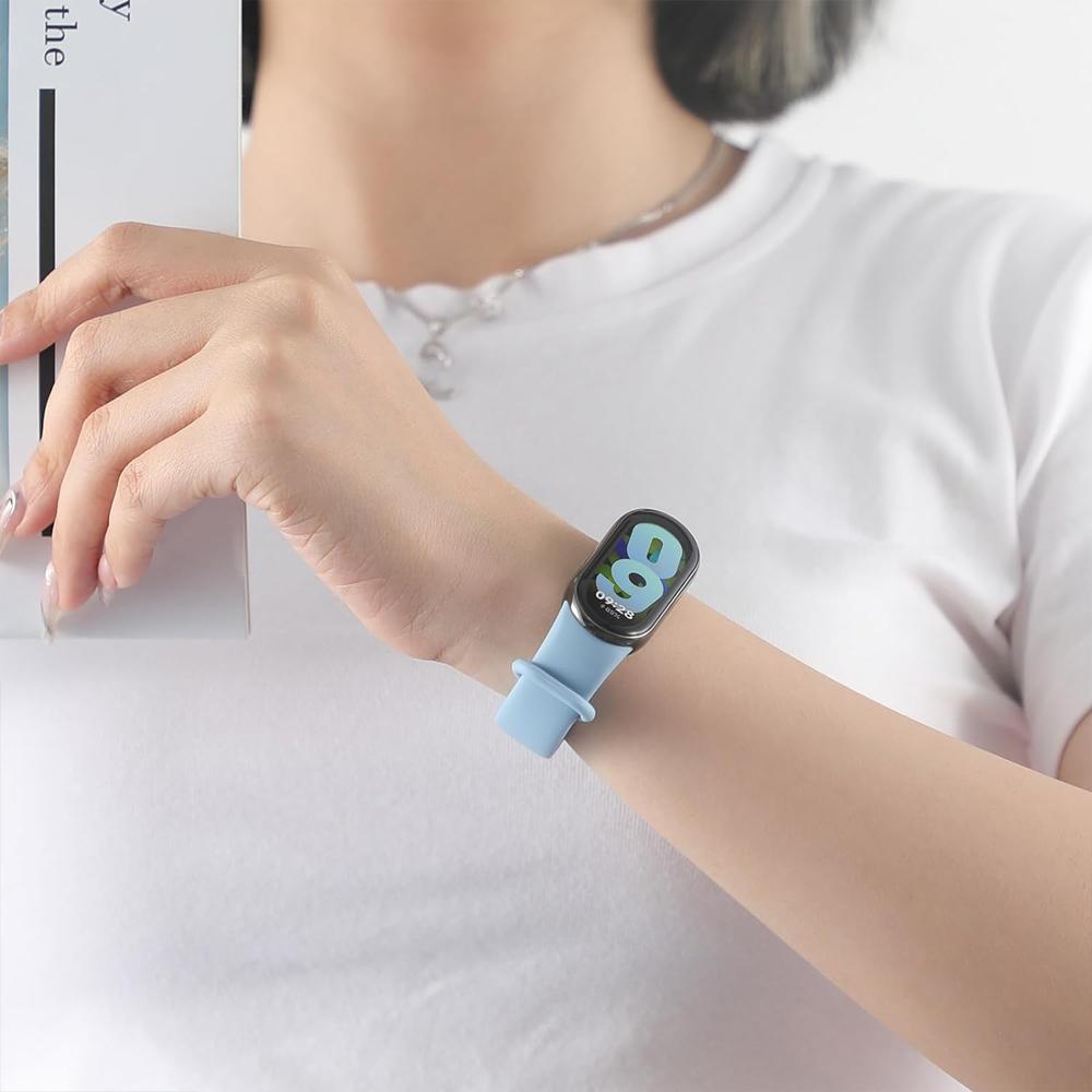 for Mi Band 8 9 Strap mi band 8 Accessories Silicone Sport Replacement belt Wrist pulseira correa for Xiaomi MiBand 9 Bracelet