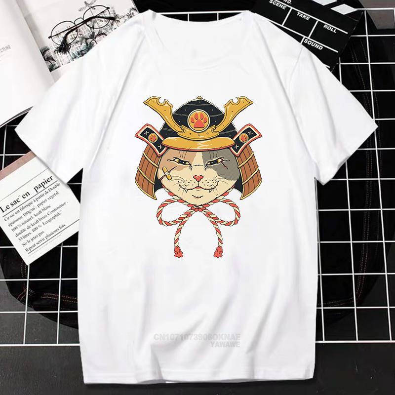 Kawaii Catana Tshirt Harajuku Cartoon Cat Print Top Women Men Casual Comfortable Tee Oversized Tshirt Roupas Masculinas