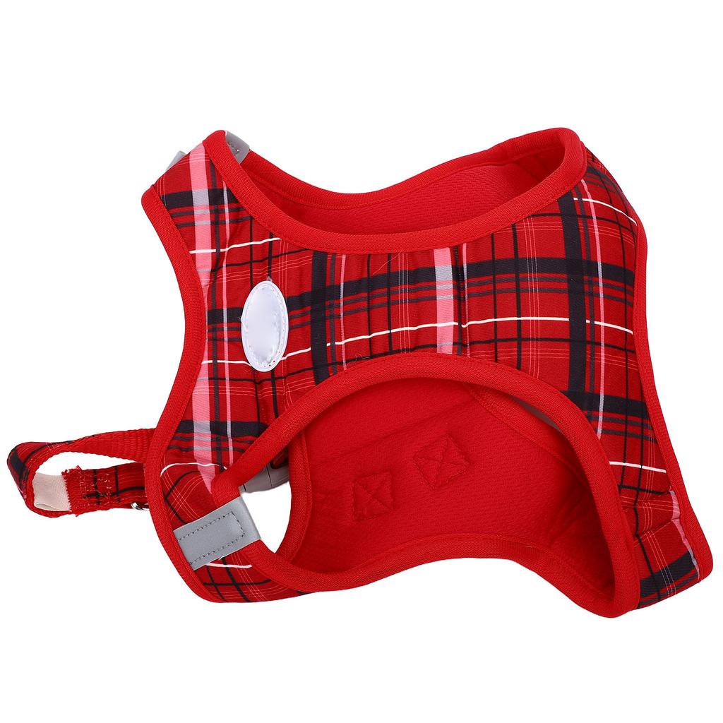 Dog Harness Collar and Leash Set Breathable Soft Puppy Vest Harness Leash Set for Outdoor Walking Running L