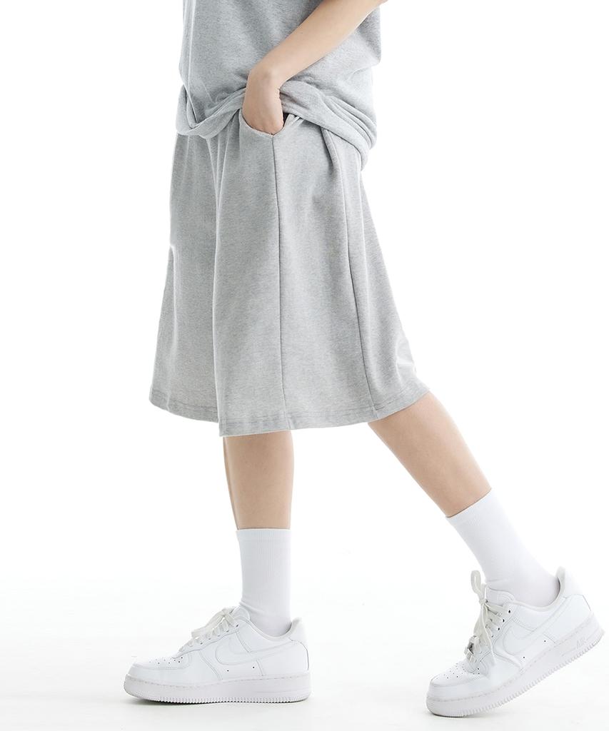 CREAM SODA LAB Minimal Wide Training Essential Side Cut Bermuda Shorts
