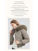 European & American Design Hooded Fur Collar Women's Winter Coat 2025: Short Style Cotton Jacket