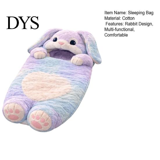 Indoor-Nickermatratze Plüschhase Umschlag Schlafsack für Kinder, Winter Hase Warmer Schlafsack Schlafsack, Flauschig Kleinkinder Jungen Mädchen Kinder