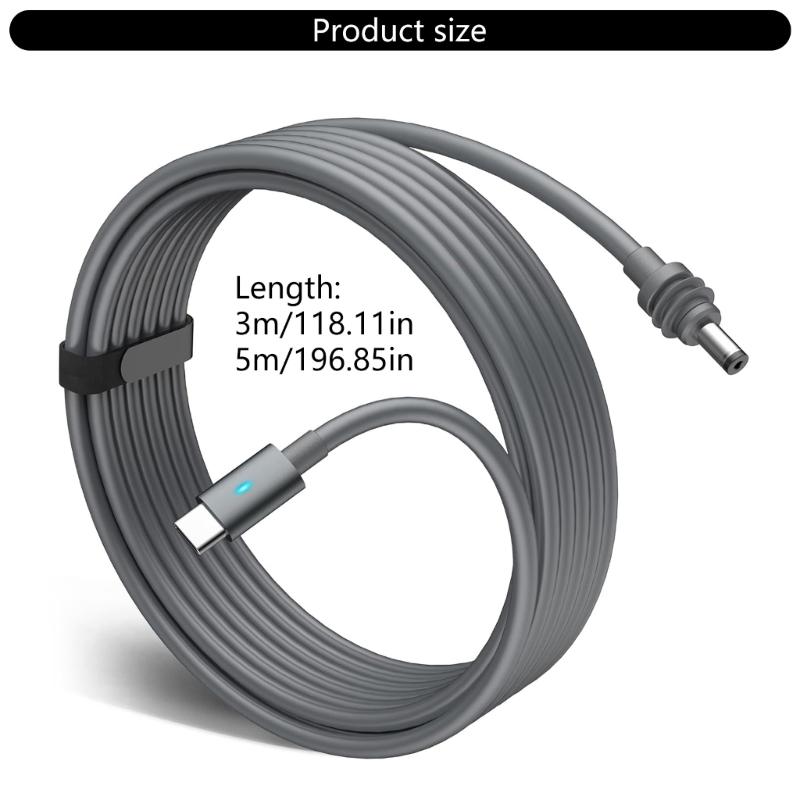 Powerful PD100W Fast Charge Cable 300/500CM Length Waterproof Replacement For Portable Satellite Systems