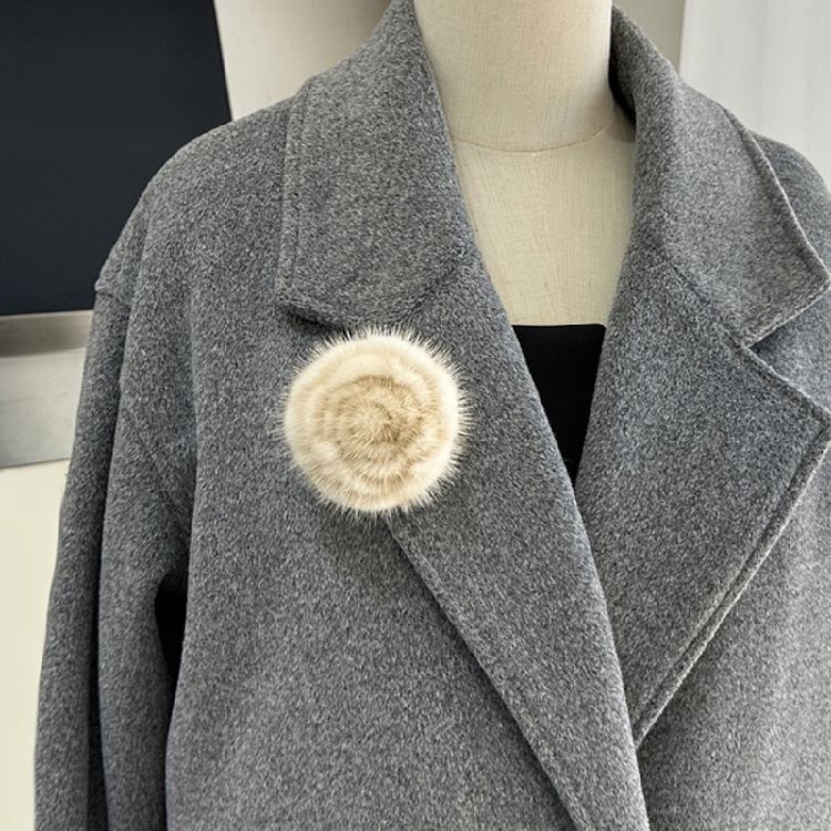 Imitation Nerz Plüsch Blume Brosche Anstecknadel Geeignet für Geschäftstreffen Soziale Zusammenkünfte und Festliche Feiern