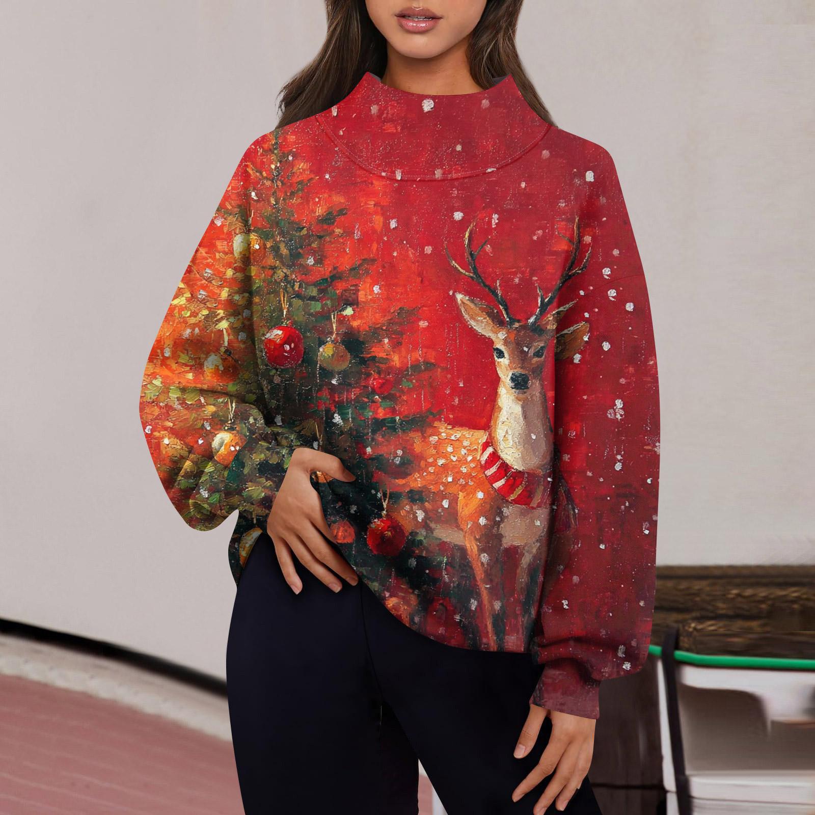 

Women s Sweatshirt Sports Flannel Sweatshirt Long Sleeve Top Casual V-Neck Sweatshirt XXXL