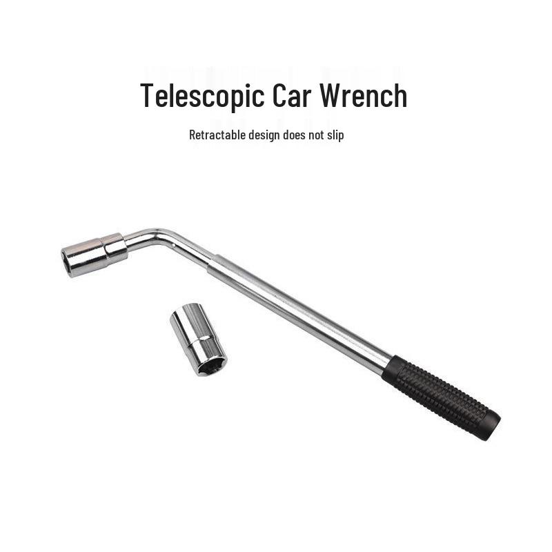 Telescopic Anti-Slip Tire Wrench: Portable Labor-Saving Tool for Easy Tire Changes