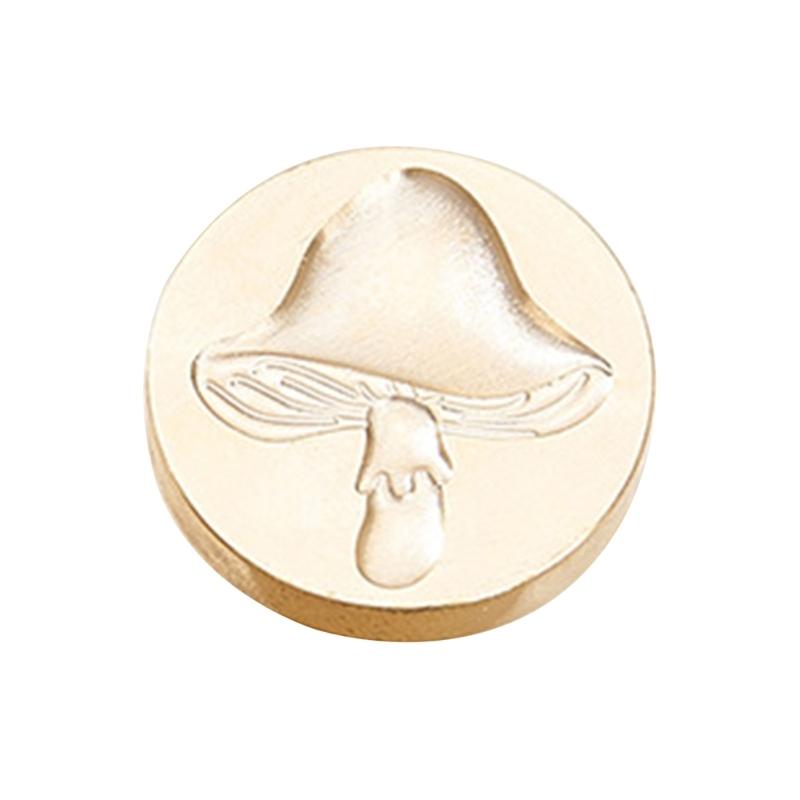 Fruchtpflanzen-Serie Siegelwachsstempel für Weihnachtsumschläge Karte Hochzeitseinladung Dekor Messing Kleeblätter Wachssiegelstempel