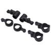 2 Sets RC Steering Knuckle Kit Black Plastic for WLtoys 144001 144010 114 RC Car Model