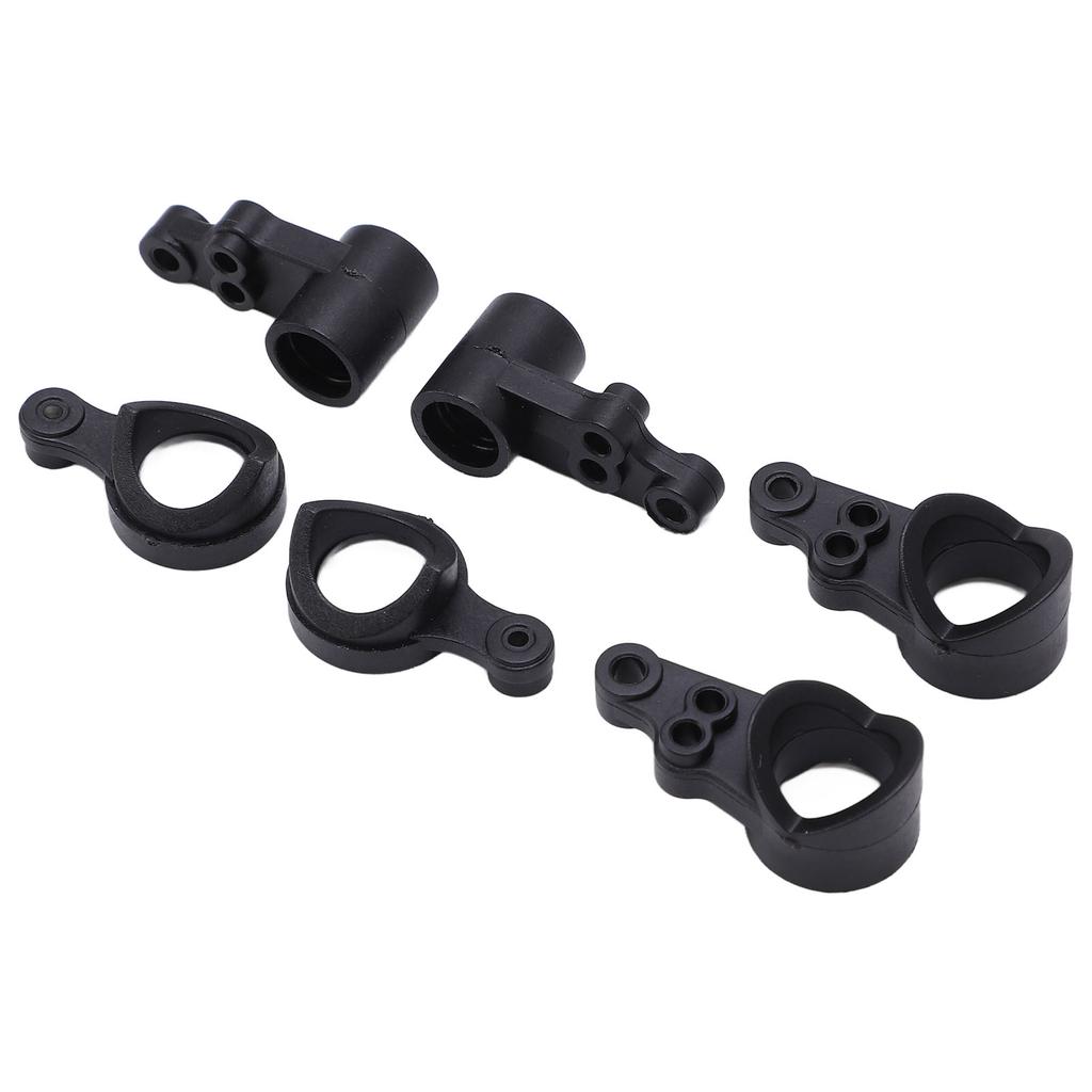 2 Sets RC Steering Knuckle Kit Black Plastic for WLtoys 144001 144010 114 RC Car Model