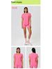 Women's Spring-Summer Yoga Short Sleeve T-shirt - Casual, Breathable, Loose-Fit for Running and Fitness