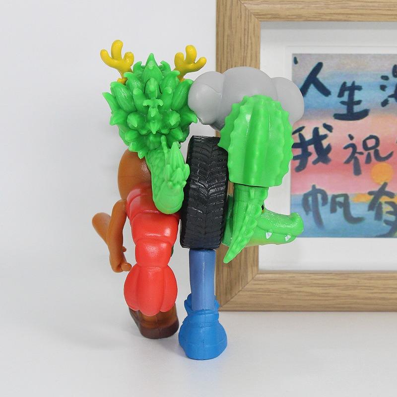 Tralalero Tralala Italian Brainrot Figurine Tung Tung Tung Sahur Ornament Monster Fusion Edition Anime Action Figure Cartoon Toy