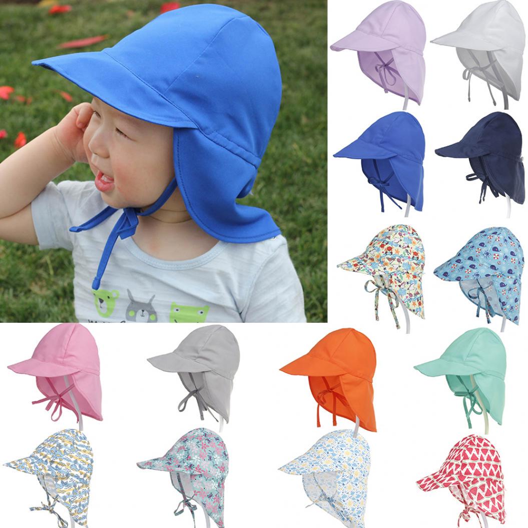

Летняя шляпа от солнца, дышащая пляжная шапка для ушей для детей, мальчиков и девочек