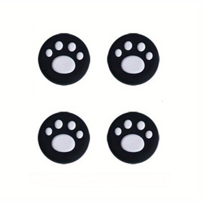 4-Units Silicone Joystick Thumb Grip Cap With Animal Paw Pattern To Boost Playing Performance