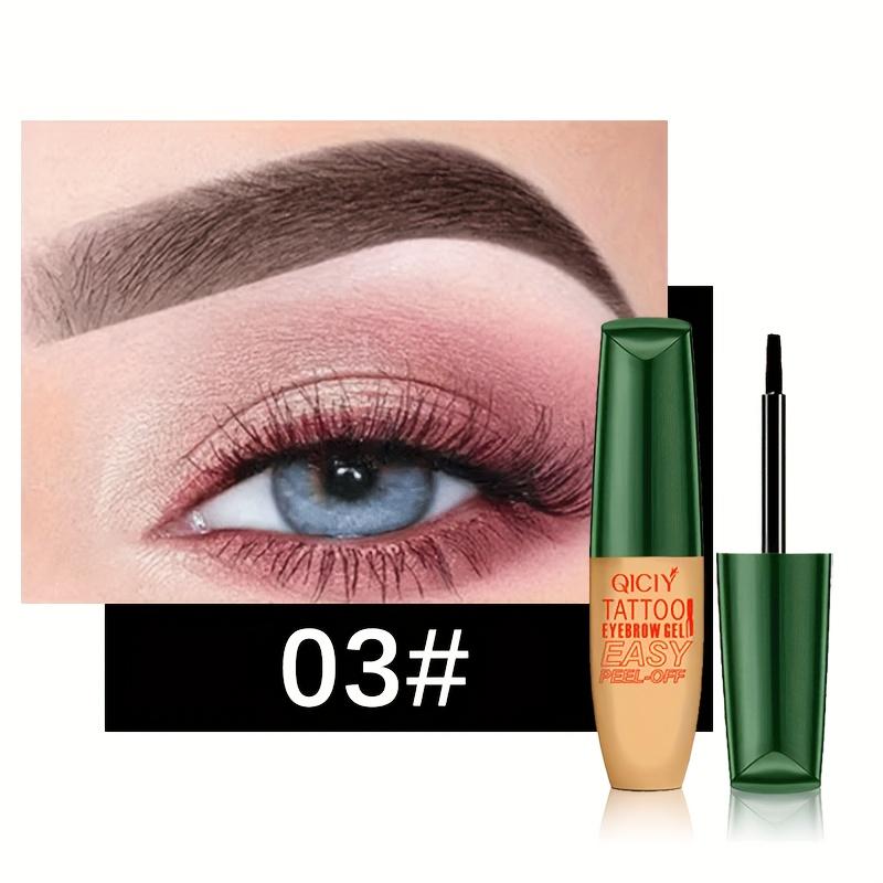 

3-цветный временный татуаж для бровей, гель, быстросохнущий, стойкий, не выцветающий, карандаш для бровей, натуральный оттеночный татуаж для бровей, макияж