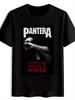 Retro Rock Band Grafik T-Shirt - Black Pantera "Vulgar Display of Power" Design