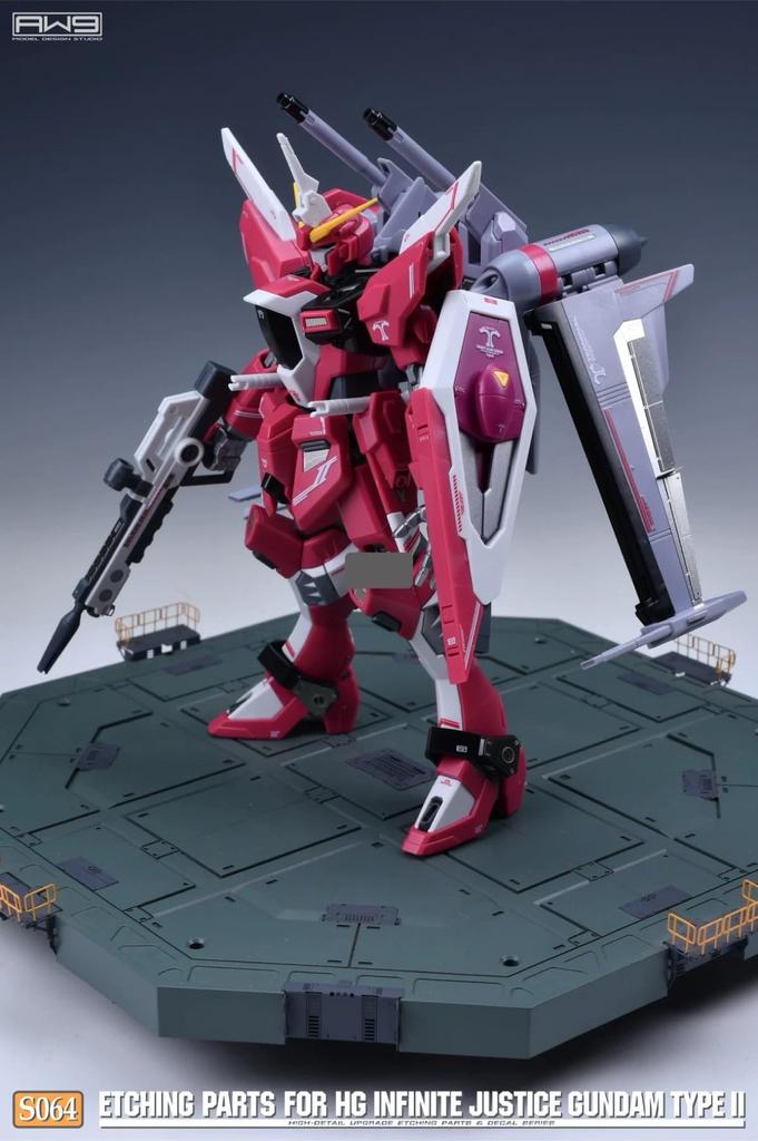 HG 1/144 Infinite Justice Nishiki Modification Detail Up High-Quality Metal Parts with Water-Transfer Decals