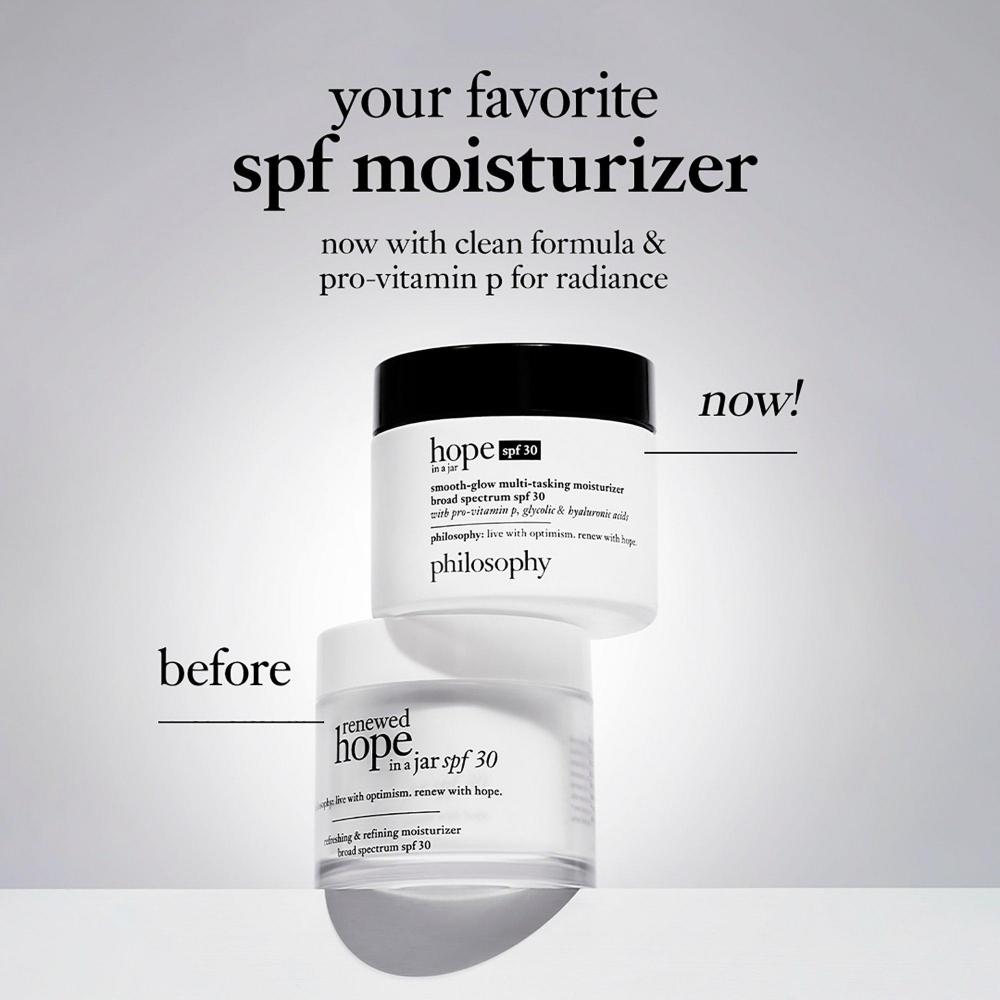Philosophy Hope In A jAr Smooth Glow Multi tAskIng Moisturizer Spf 30 2.0 Oz