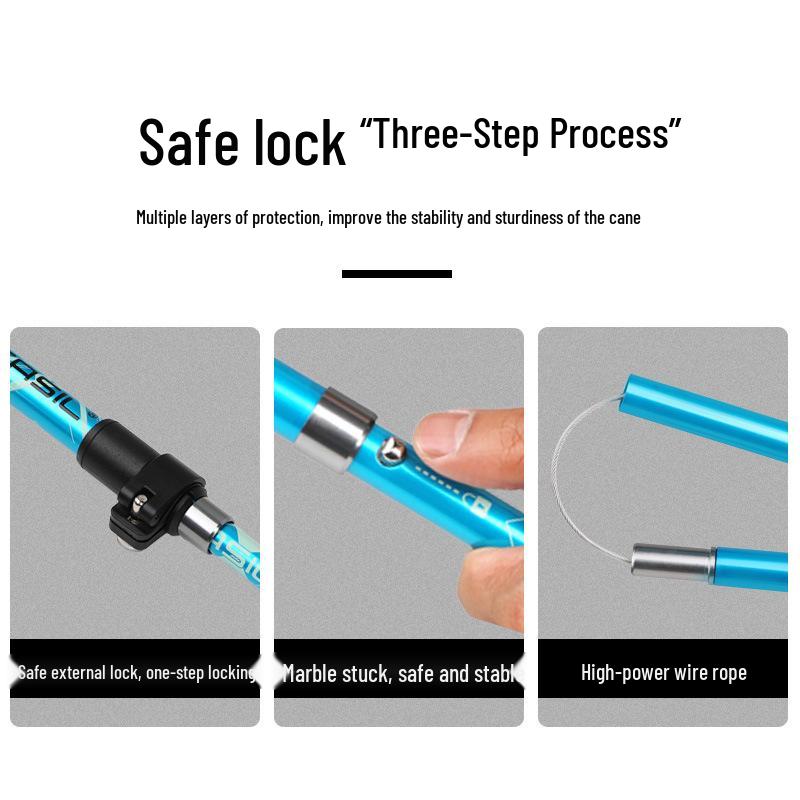 Aluminum Telescopic Hiking & Trekking Poles, Folding Walking Sticks N82