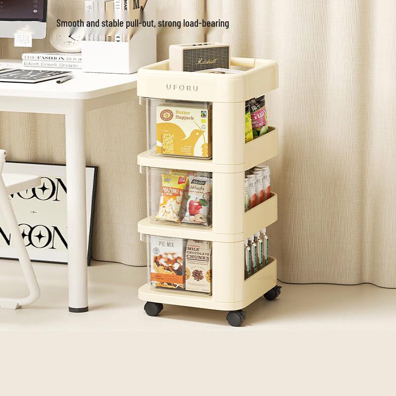 Pinhuan Rolling Storage Cart with Drawers
