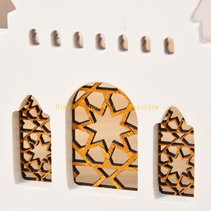 Практичная деревянная скульптура-орнамент «Деревянные замки» для акцентного украшения гостиной China Mainland