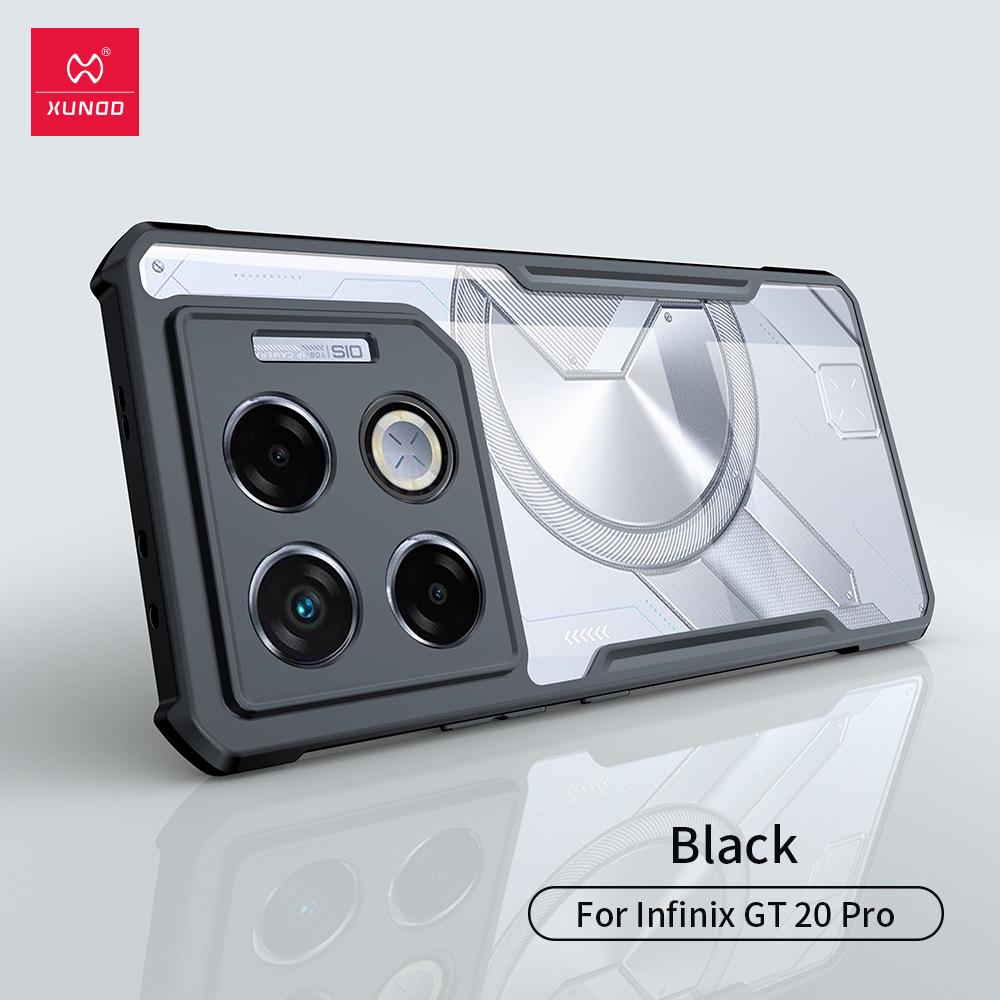 

Тонкий противоударный защитный чехол для телефона Xundi Infinix GT20 Pro Infinix GT 20 Pro прохладный черный