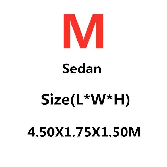 Bildeksel Helt utvendig Sort Autodeksel Solskjerm Støvtett beskyttelse med reflekterende striper Universal for Hatchback Sedan SUV