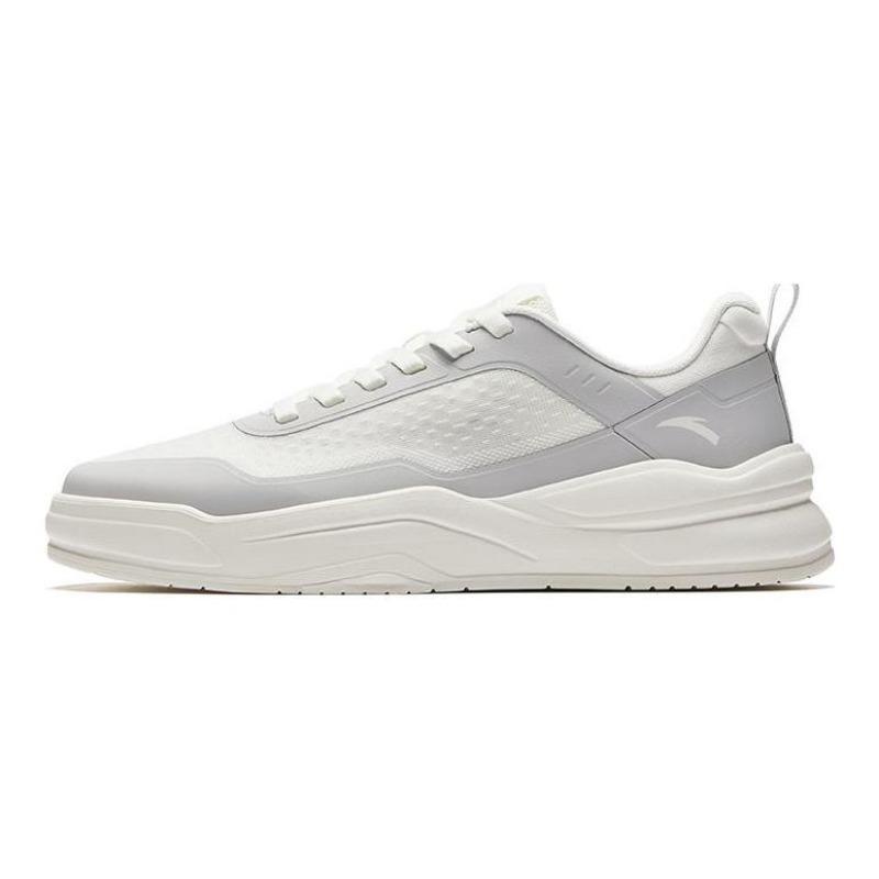 Anta Men s Glue Elastic V1 Low-top Skate Shoes Cloud Gray/Ivory White 912628003-2 42