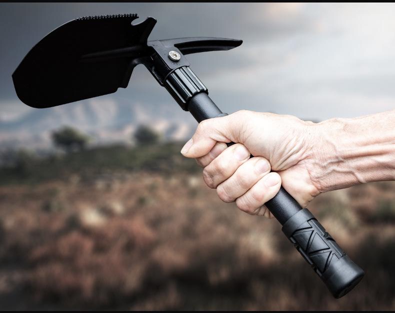 Portable Multifunctional Folding Shovel: Compact German Design for Outdoor, Fishing, Car Use