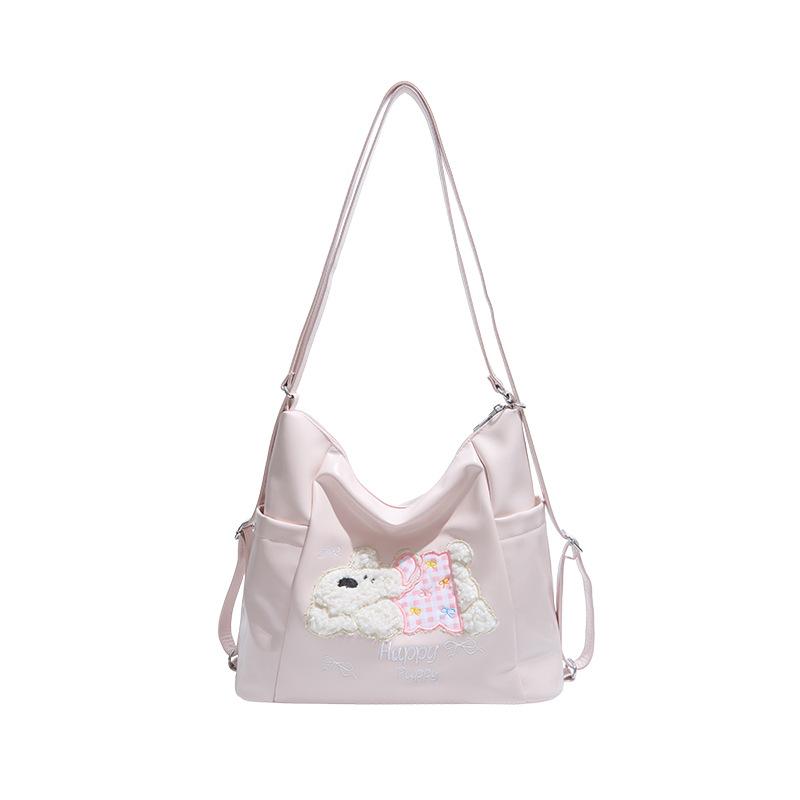 Casual Commuting Tote Bag Large-capacity Street Trend Single-shoulder Double-back Multi-purpose Bag