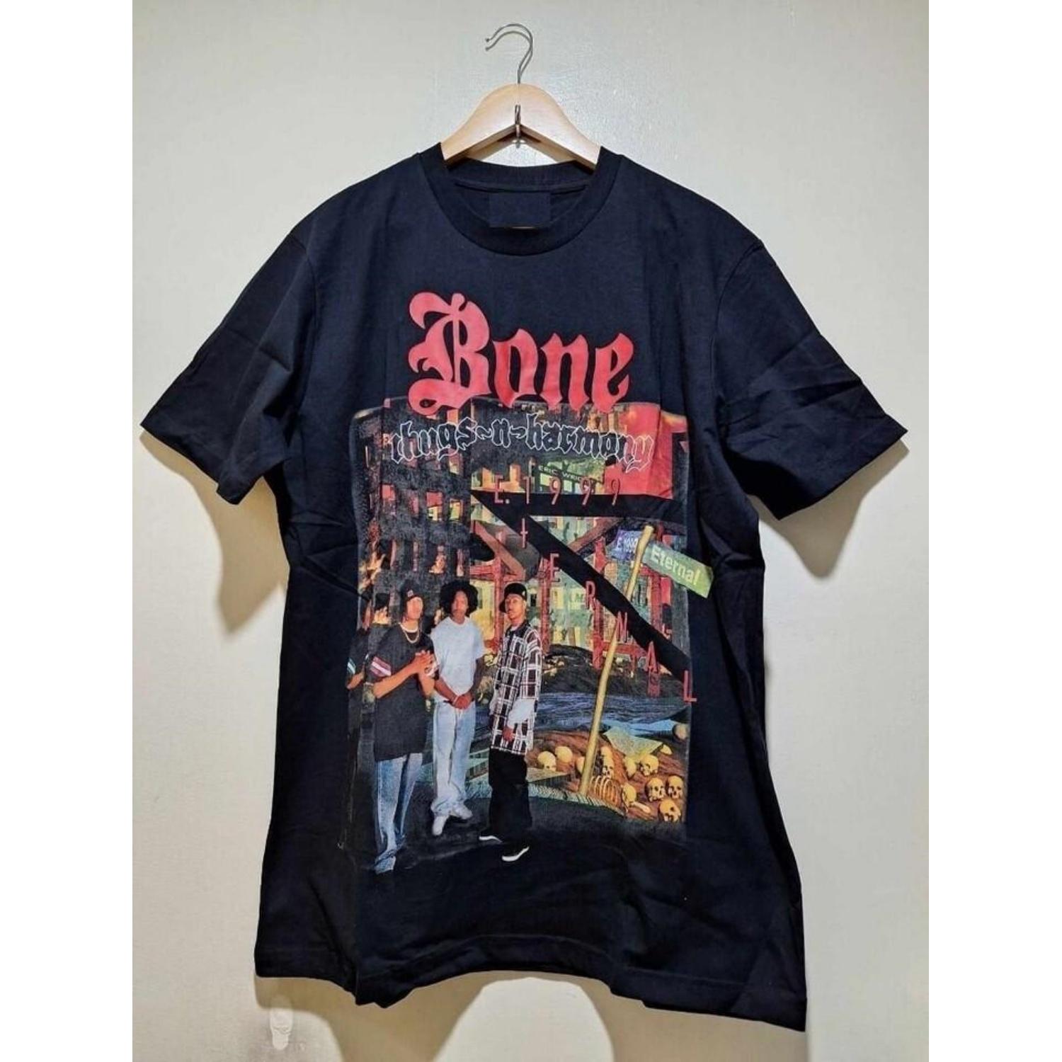 Bone Thugs N Harmony Band Tshirt Unisex Cotton Tee S5XL Unisex T-Shirt S чёрный