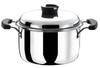 Bestco ND-6021 22cm Neo Verger Stainless Steel Stockpot with Mirror Finish, Easy To Hold, IH Cookware