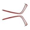 Silver ABS Fog Light Eyebrows for Toyota Hilux - Exterior Car Modification Set