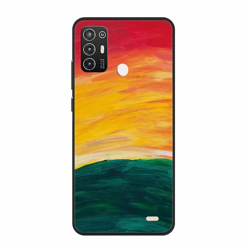 For ZTE Blade A52 / A52 Lite Case A72 4G 5G Marble Soft TPU Silicone Phone Cover for ZTE Blade A52Lite Bumper Shockproof Shell