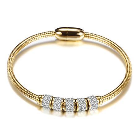 

Drop shipping Fashion Woman Bracelet and Bangles With Magnetic Clasp Women Stainless Steel Bracelet Bangles Jewelry Wholesale золотой