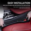 1 Pair Car Seat Open-Mouthed Gap Filler Organizer Waterproof Car Seat Gap Plug Strip with 2 Grooves Auto Interior Accessories
