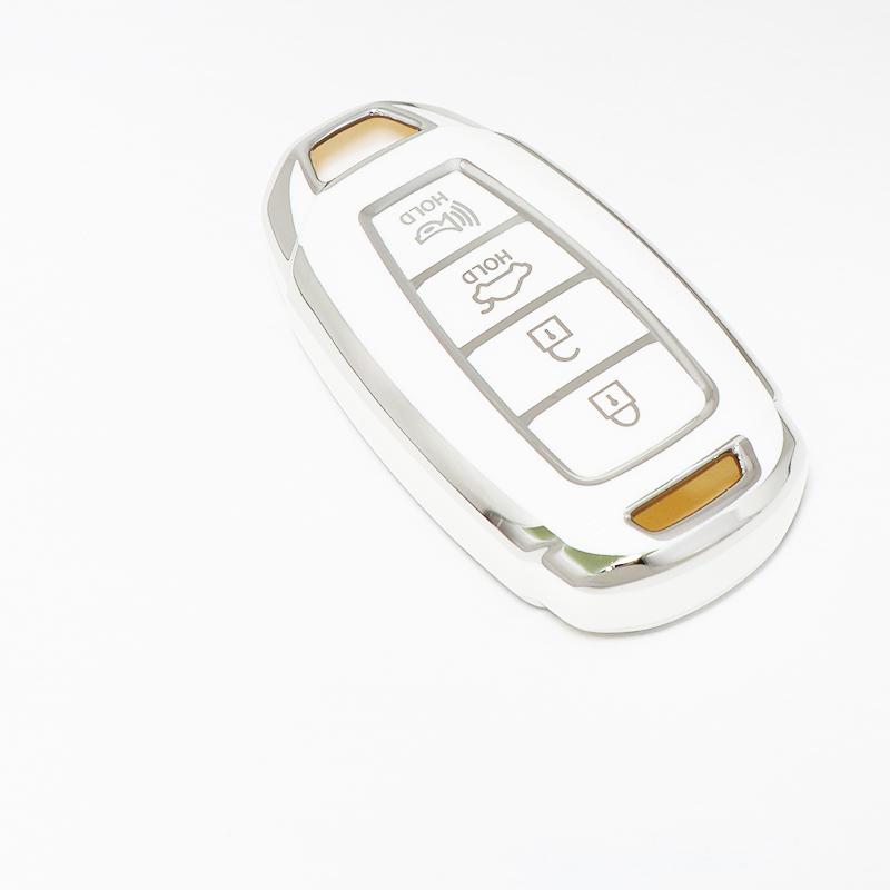 3/4/5 Buttons For Hyundai Encino Kona Solaris Azera Grandeur Elantra Santa I30 Ix35 Accent Fe Shell Fob Tpu Car Key Case Cover