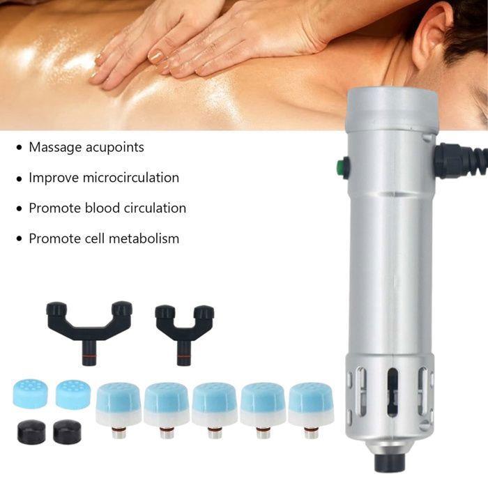 Muscle Shock Wave Massage Device, Adult, EU, Silver Label