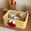 Creative Clown Lambswool Desktop Storage Basket for Jewelry & Cosmetics