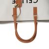 Celine Horizontalkava Tote Bag Canvas White Women 190062BNZ Used