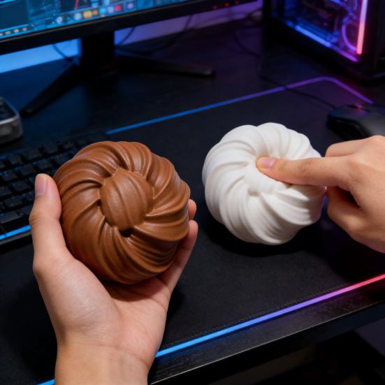 Långsam Återhämtning Leksak Mjuk Klämbar Stresslindrande Leksak Bärbar Studiefokus Hjälpmedel Leksak Pendling Fidget Gadget för Barn Vuxna