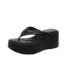 Slope heel summer slippers women's 2025 new outer wear summer sense fashion small height flip-flops sandals