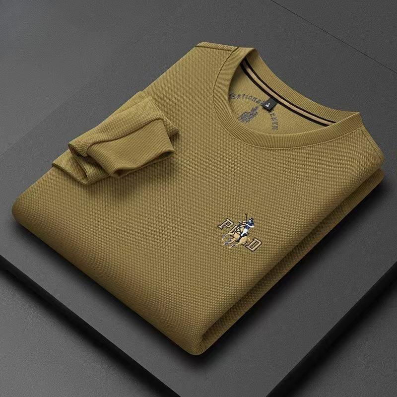 STORN Marca di Lusso Maglietta a Maniche Lunghe Uomo Primavera Autunno Moda Design Ricamo Logo Cavallo Pullover Felpa Casual Coreana