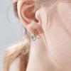 CRANNE Boucles d'oreilles Ruban Pierre Boulon Or 14K GF C24EGF191