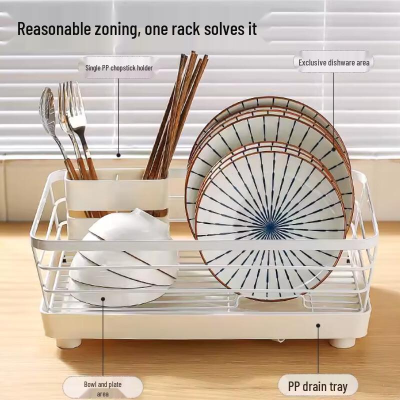 Large Stainless Steel Countertop Dish Drying Rack