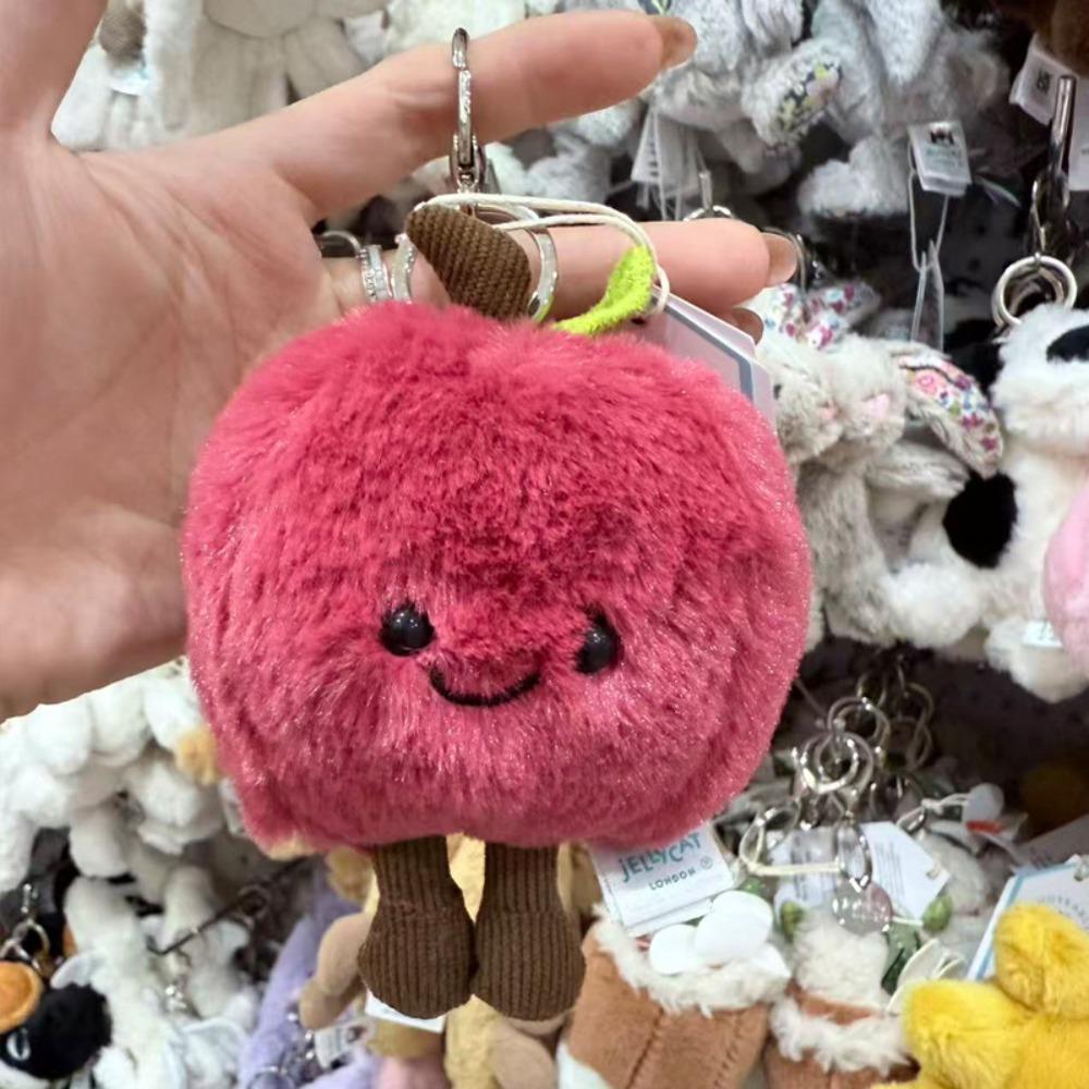 Zábavný želé plochý náhradní přívěsek croissantová koule klíčenka taška dekorativní plyšová hračka dárek