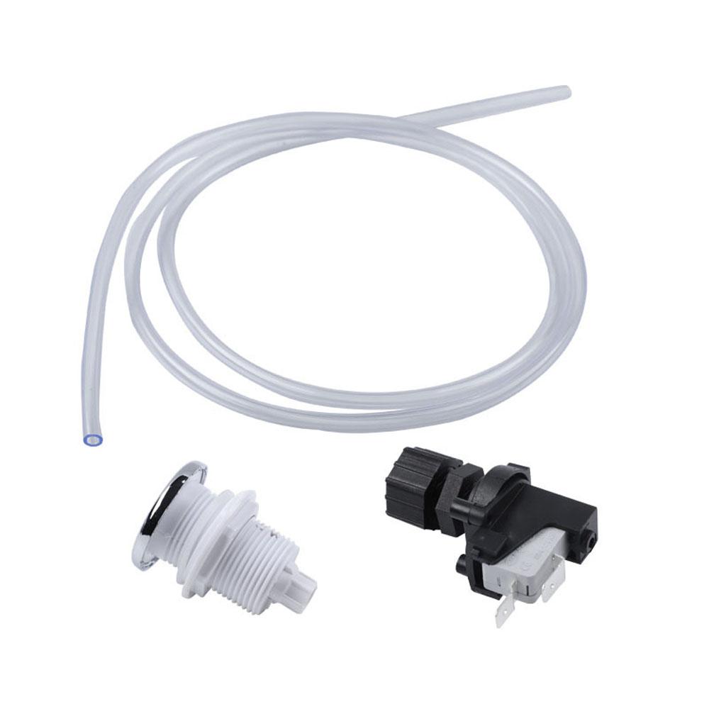 250V 16A Bath Tub Spa Waste Garbage Disposal Self-Lock Air Switch Push Button 32mm On Off Push Air Pressure Button Switch 5-10KP