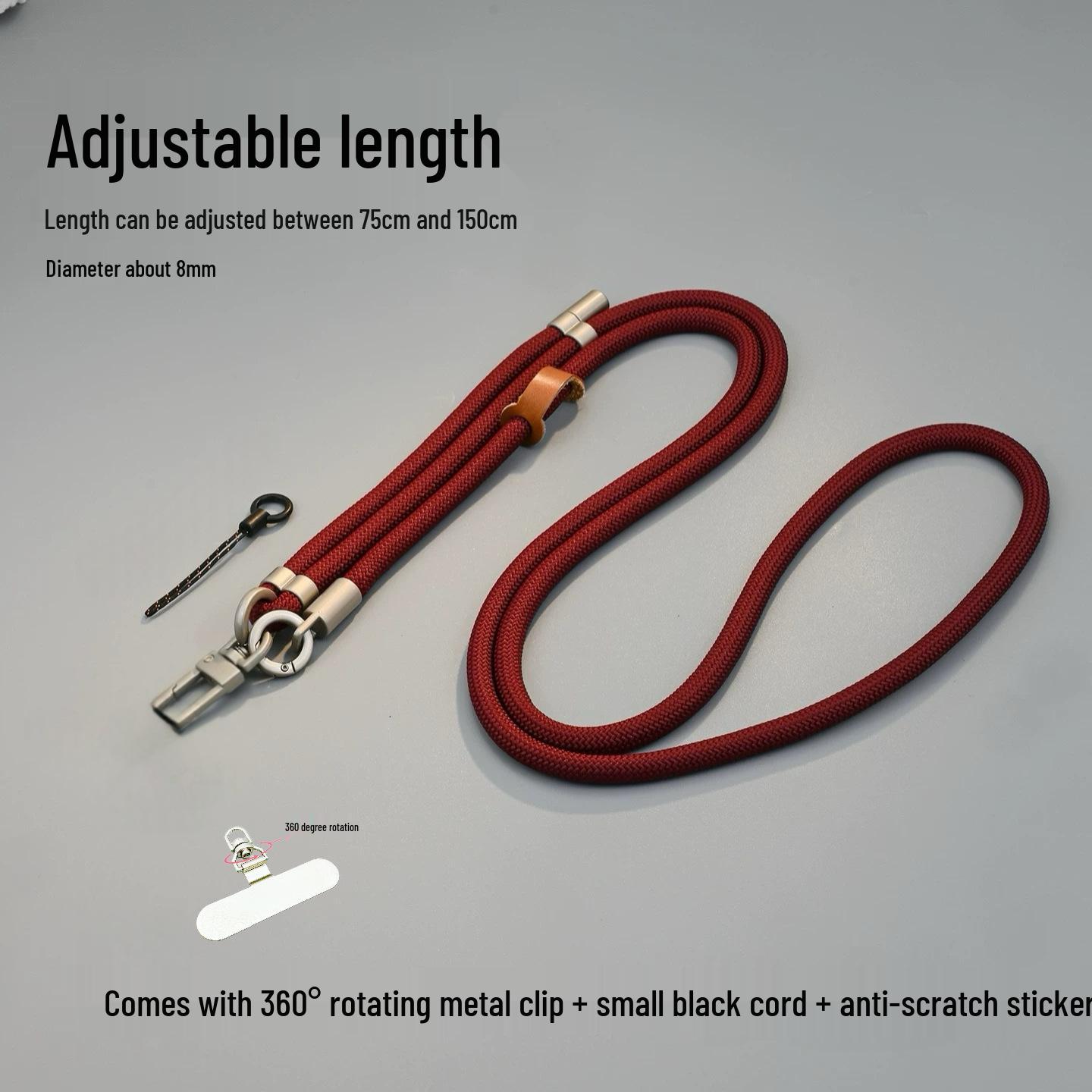 

Popular Adjustable Outdoor Cross-body Phone Lanyard and Anti-lost Neck Strap
