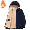 Polar Fleece Hooded Jacket Thickened Cardigan Large Size Fleece Jacket Autumn and Winter Loose
